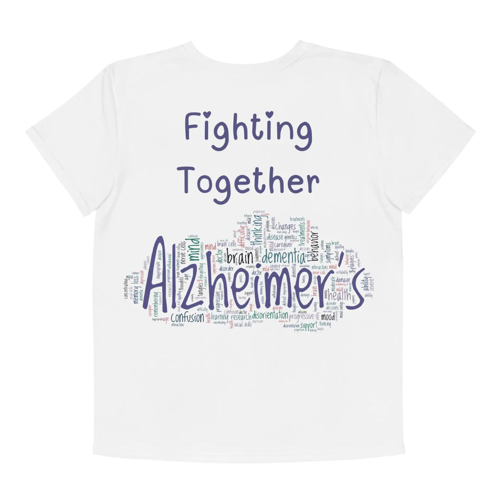 Youth cotton crew neck t-shirt Fighting Together Alzheimer's by Alzheimer's Awareness