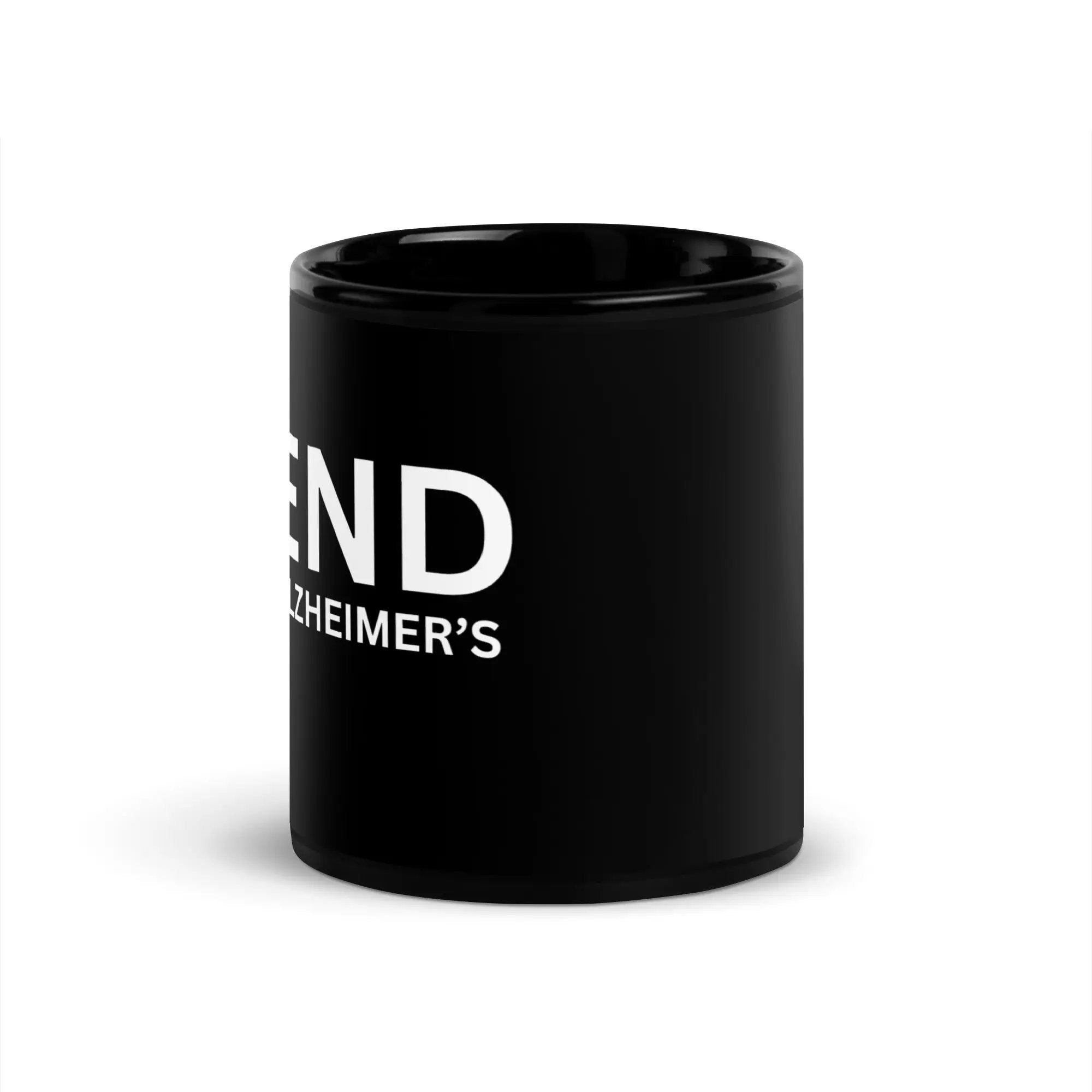 Black Glossy Mug END Alzheimer's by Alzheimer's Awareness