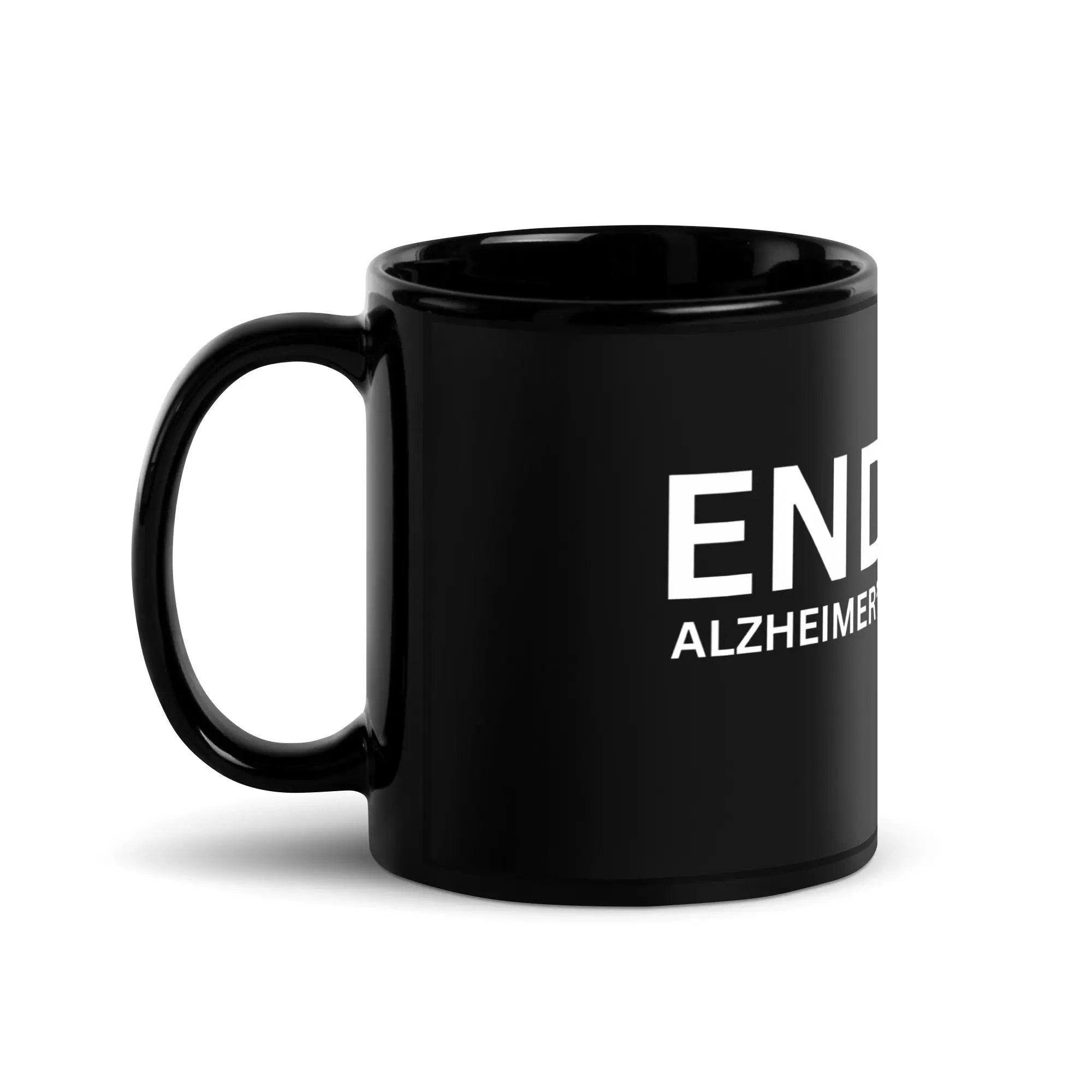 Black Glossy Mug END Alzheimer's by Alzheimer's Awareness