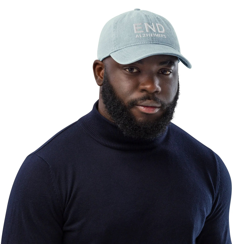 Denim Hat END Alzheimer's by Alzheimer's Awareness