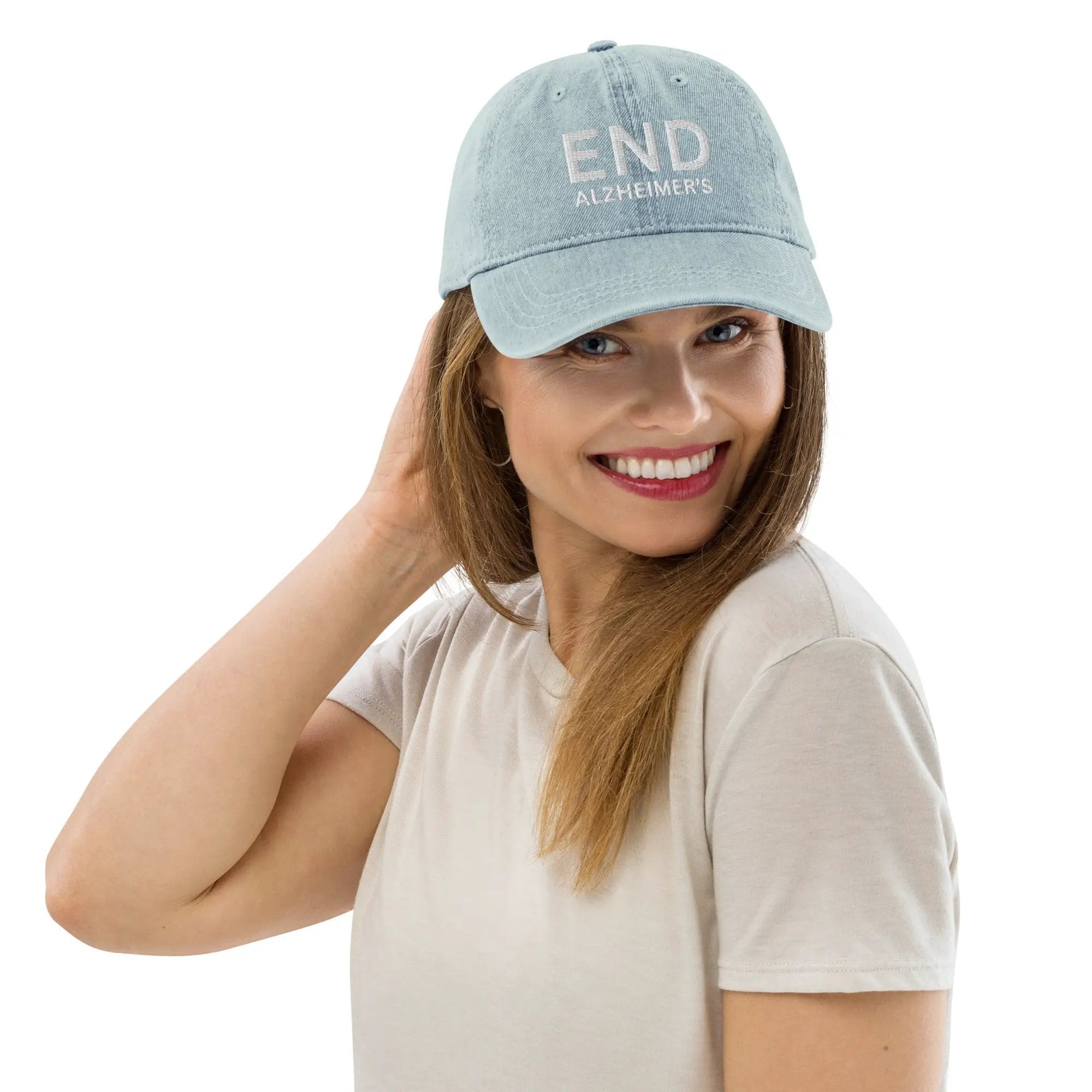 Denim Hat END Alzheimer's by Alzheimer's Awareness