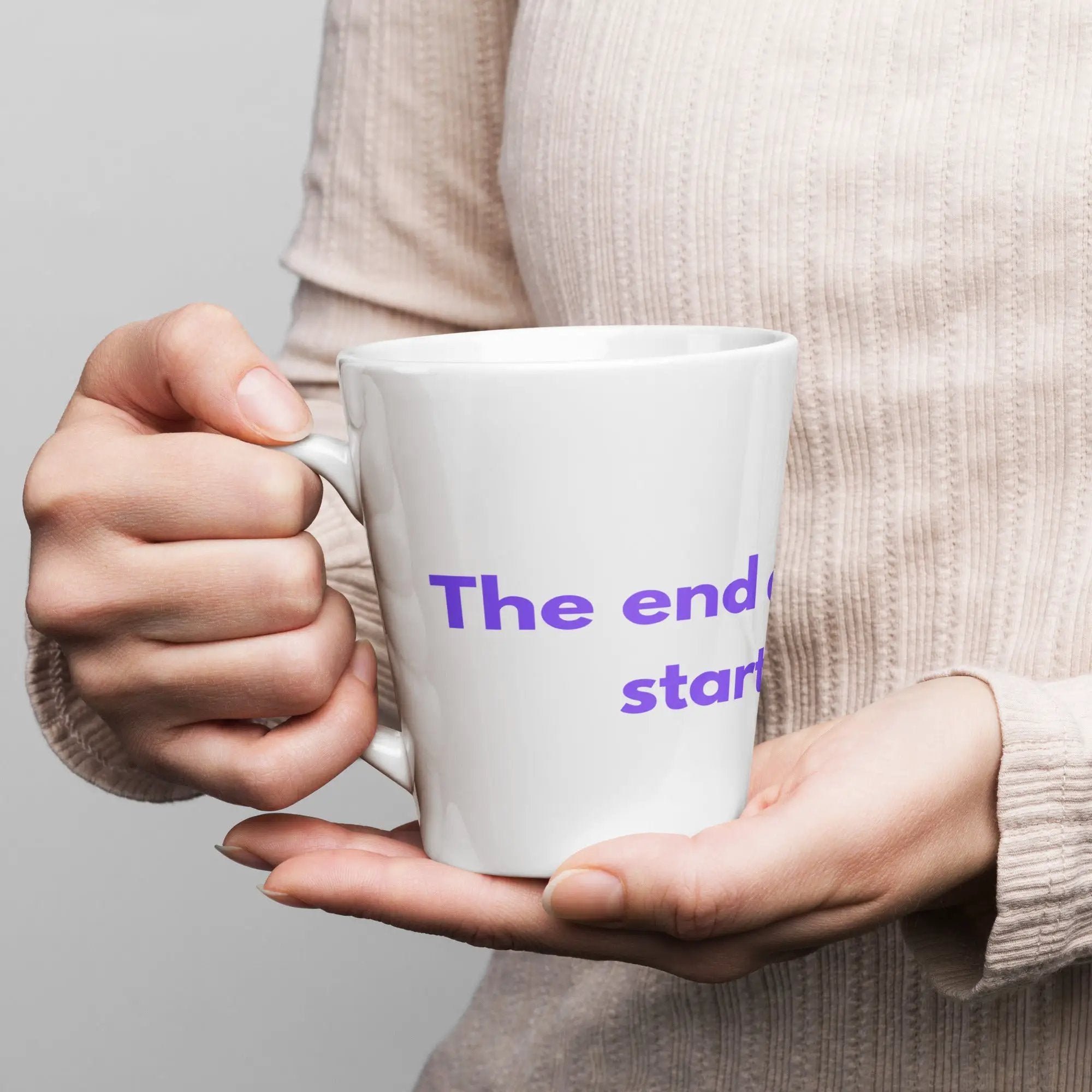 Latte mug The End Of Alzheimer's Starts With Me by Alzheimer's Awareness