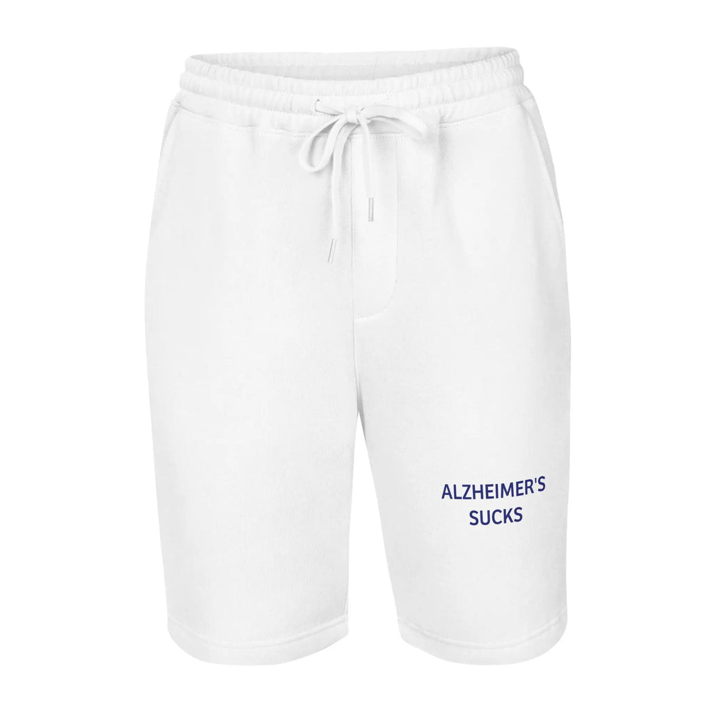 Men's Fleece Shorts Alzheimer's Sucks - Stylish Comfort for a Cause by Alzheimer's Awareness