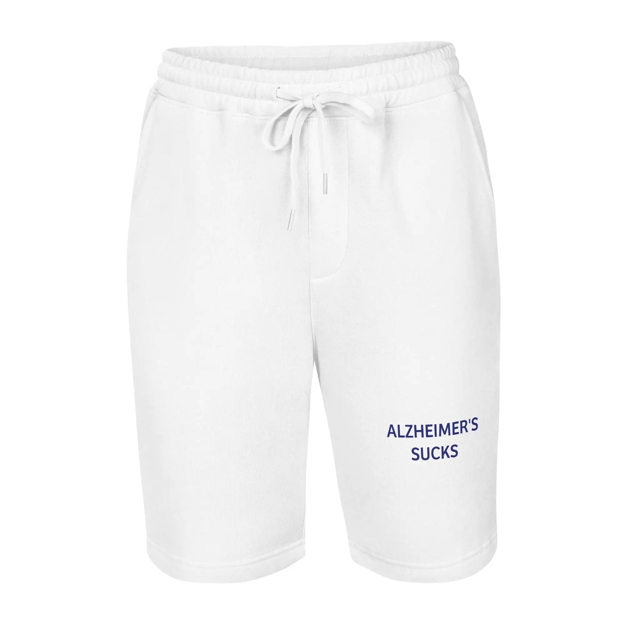 Men's Fleece Shorts Alzheimer's Sucks - Stylish Comfort for a Cause by Alzheimer's Awareness