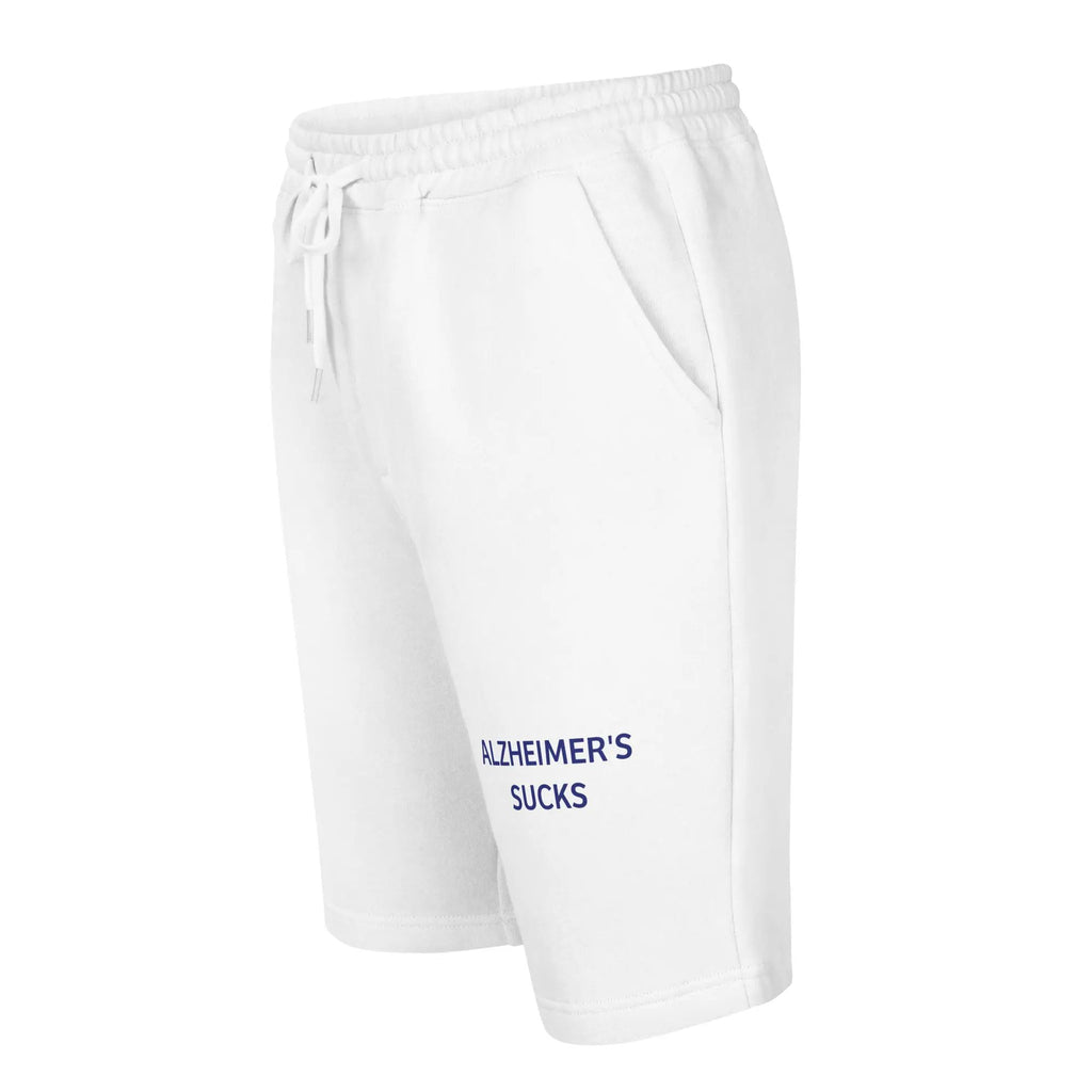 Men's Fleece Shorts Alzheimer's Sucks - Stylish Comfort for a Cause by Alzheimer's Awareness