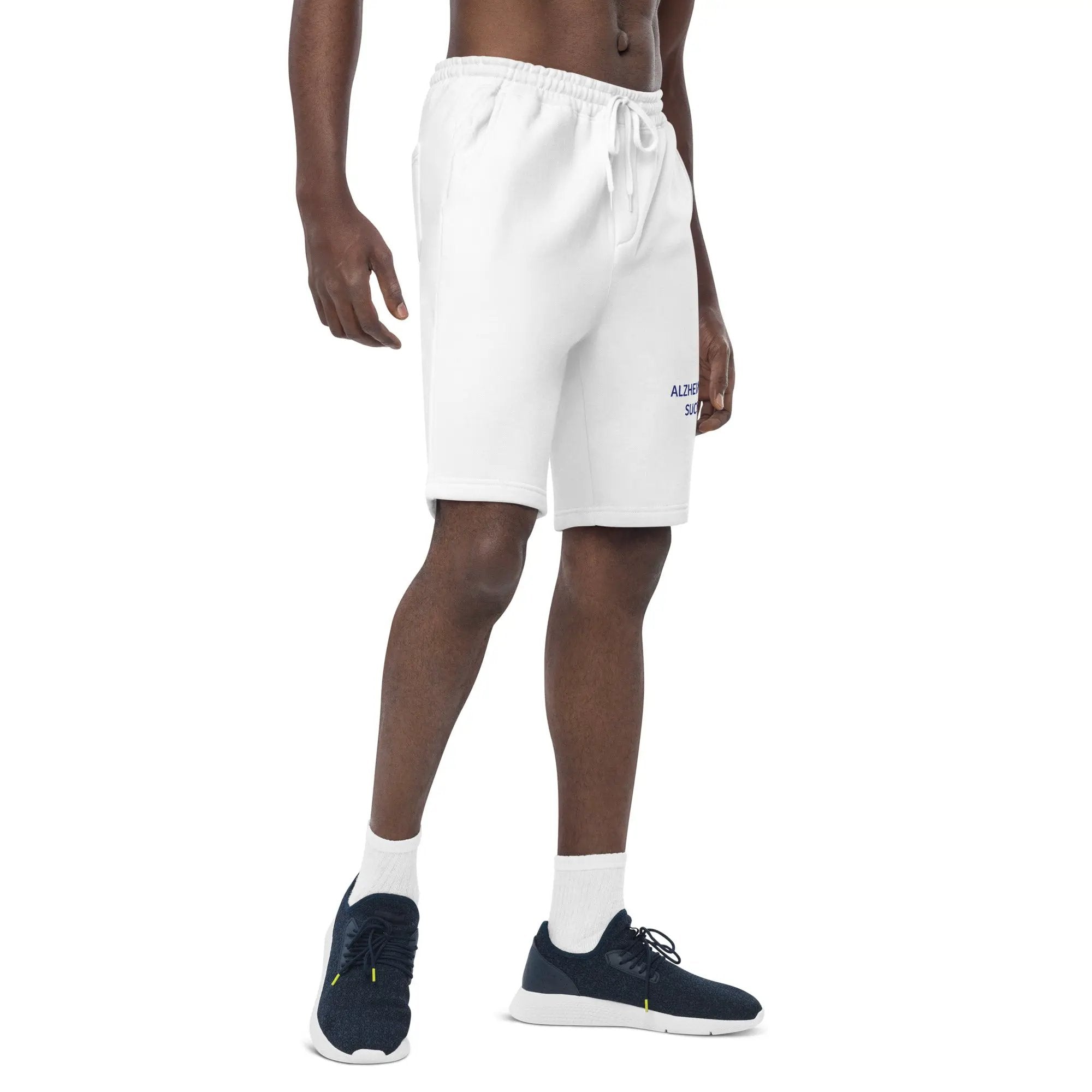 Men's Fleece Shorts Alzheimer's Sucks - Stylish Comfort for a Cause by Alzheimer's Awareness