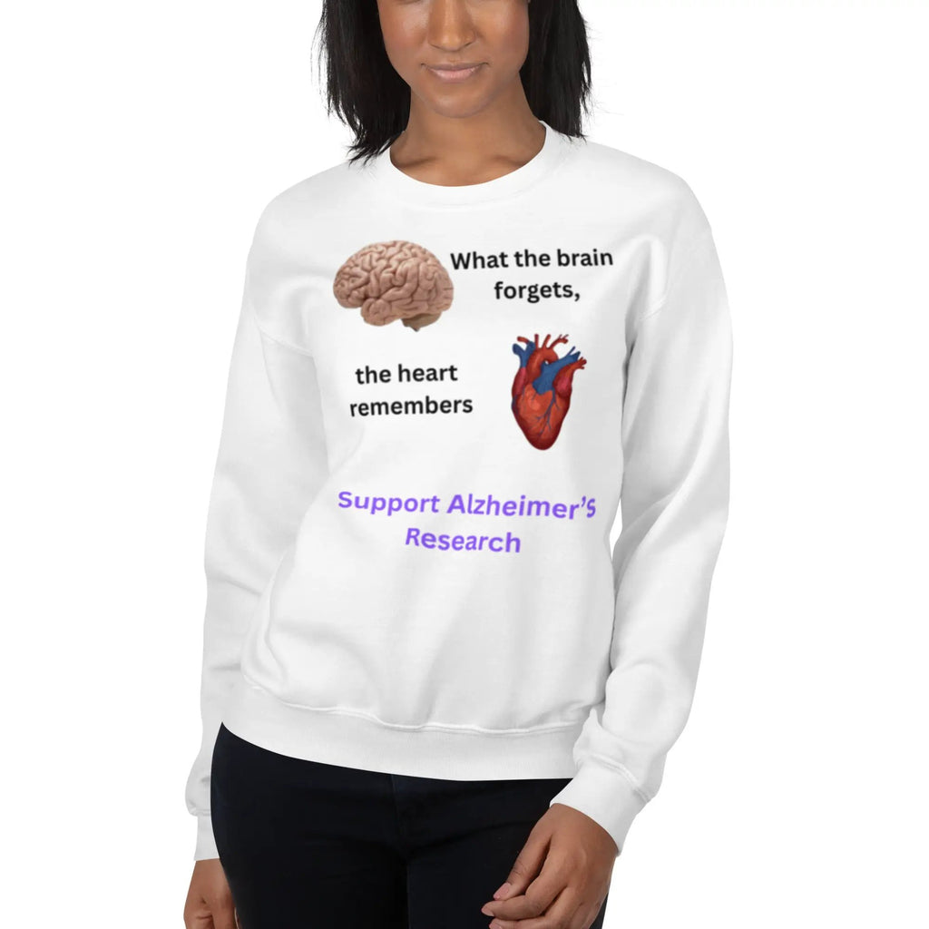 When the brain forgets sweatshirt - Unisex Sweatshirt for Heartfelt Memories by Alzheimer's Awareness