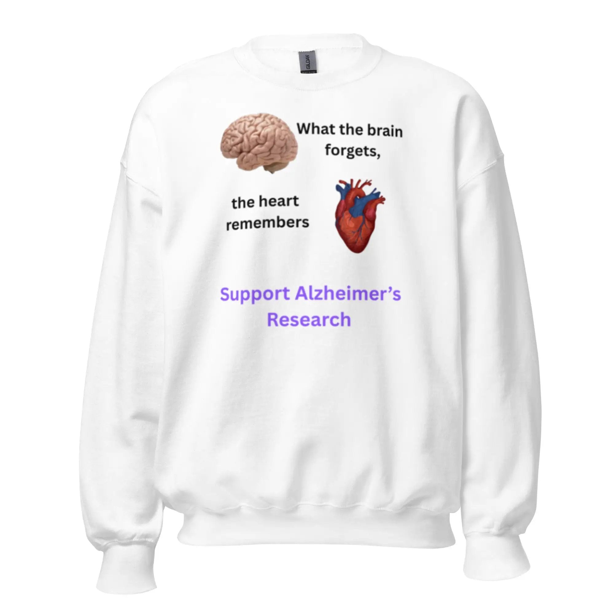 When the brain forgets sweatshirt - Unisex Sweatshirt for Heartfelt Memories by Alzheimer's Awareness