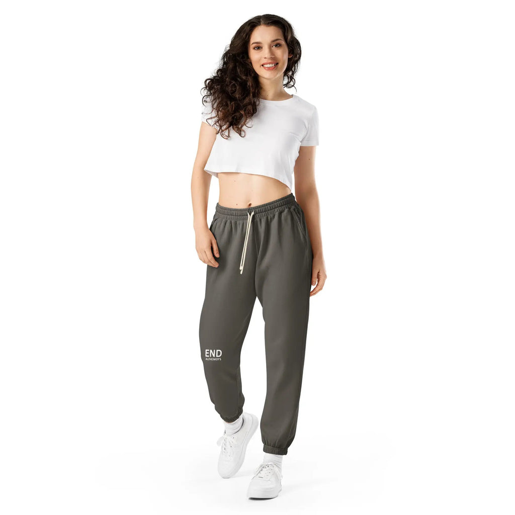 Unisex fleece sweatpants END Alzheimer's by Alzheimer's Awareness