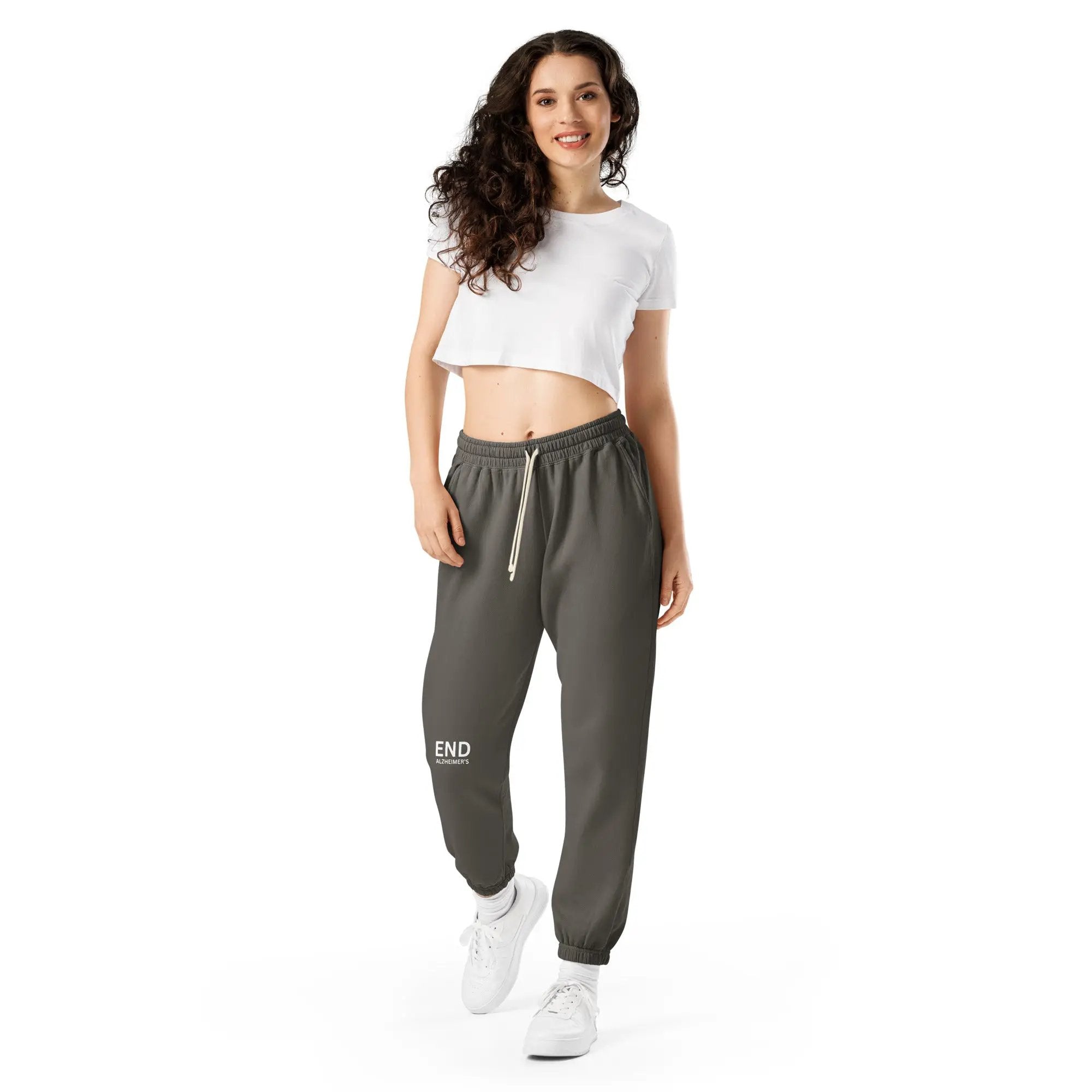 Unisex fleece sweatpants END Alzheimer's by Alzheimer's Awareness