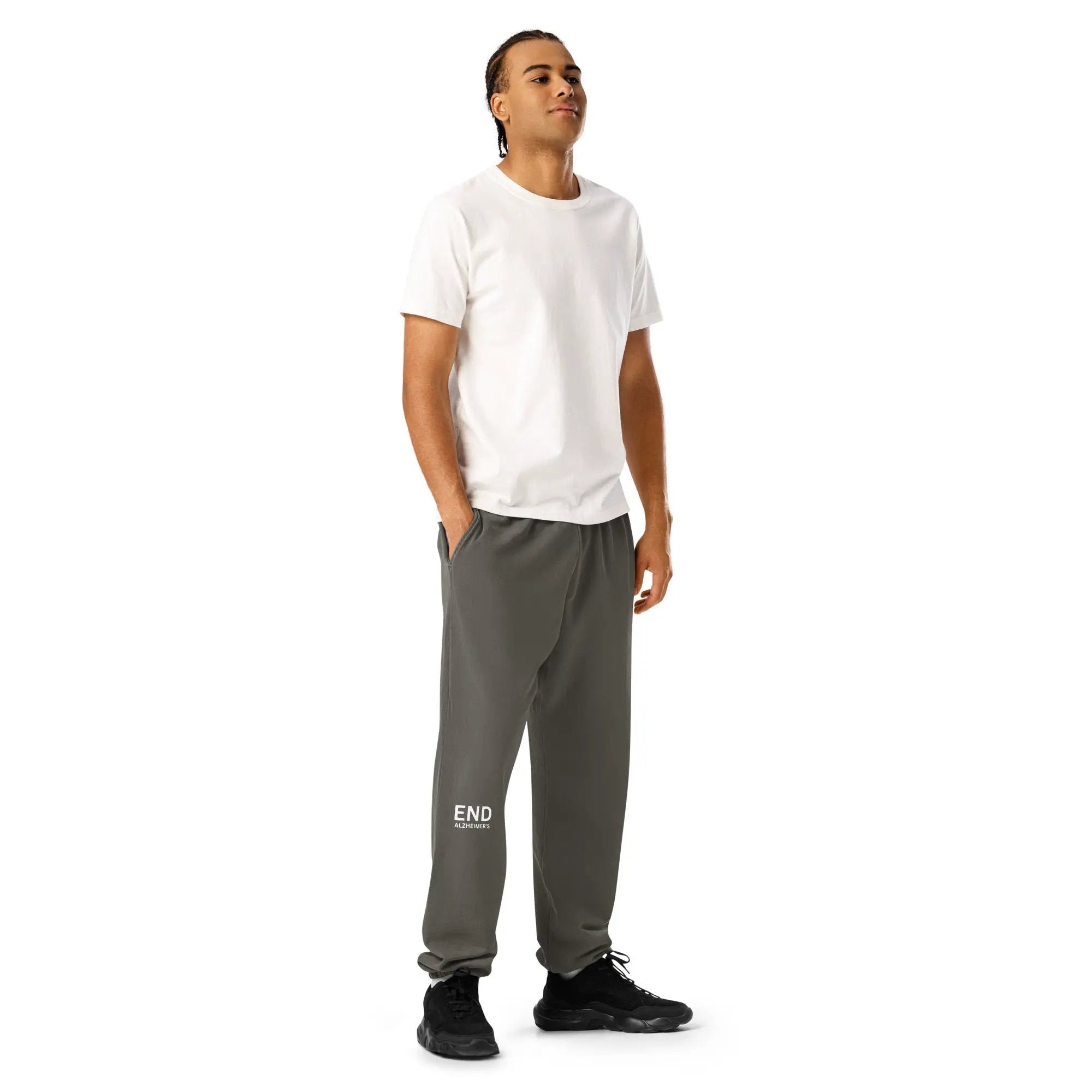 Unisex fleece sweatpants END Alzheimer's by Alzheimer's Awareness