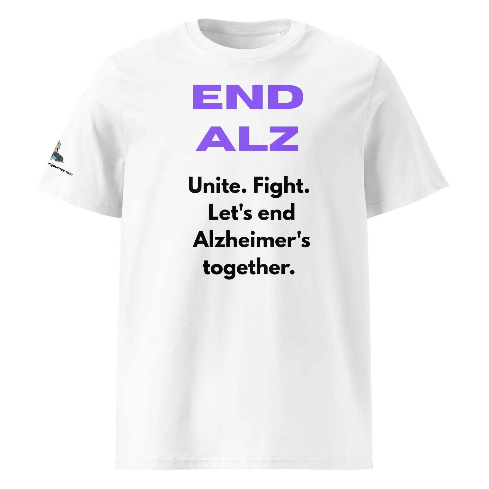 END ALZ Unisex T-Shirt - End Alzheimer's T-Shirt | Alzheimer's Awareness | Superior Quality Stanley/Stella 100% Organic Cotton by Alzheimer's Awareness