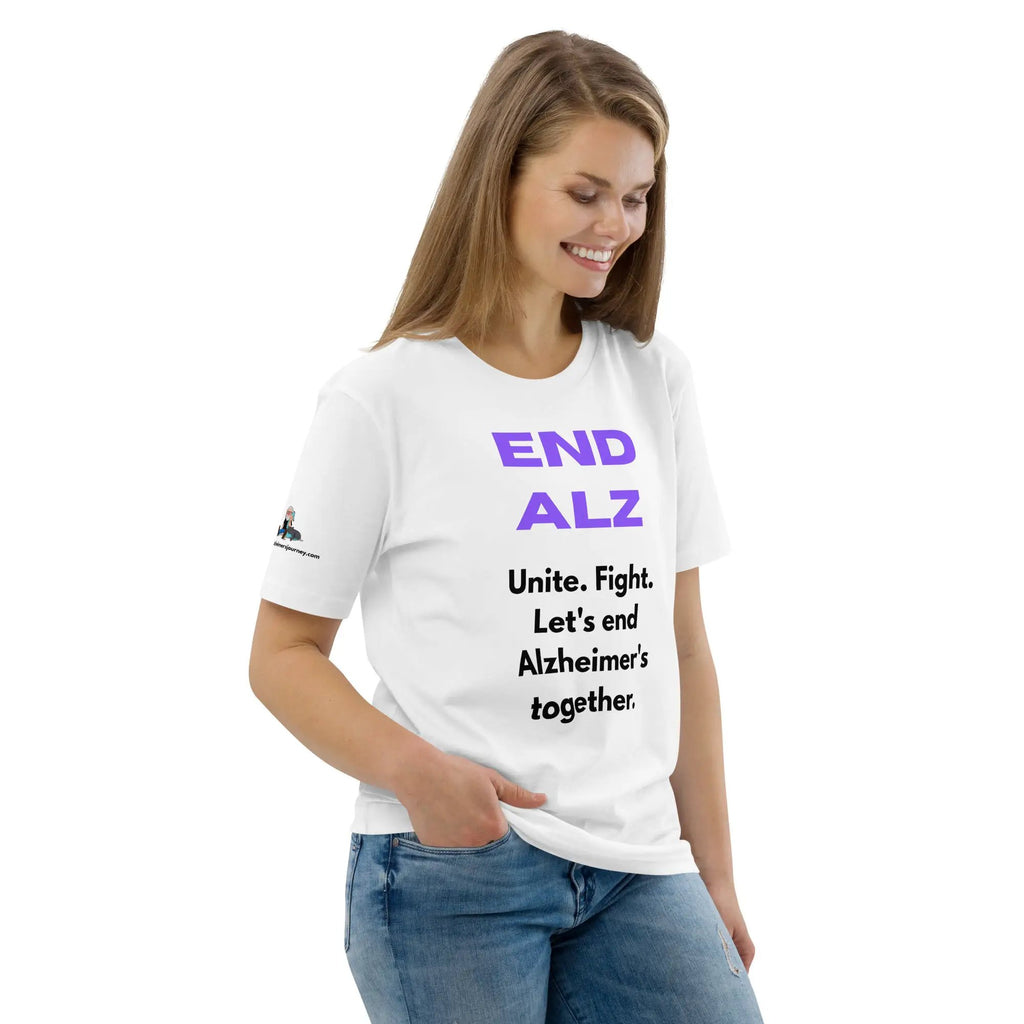END ALZ Unisex T-Shirt - End Alzheimer's T-Shirt | Alzheimer's Awareness | Superior Quality Stanley/Stella 100% Organic Cotton by Alzheimer's Awareness