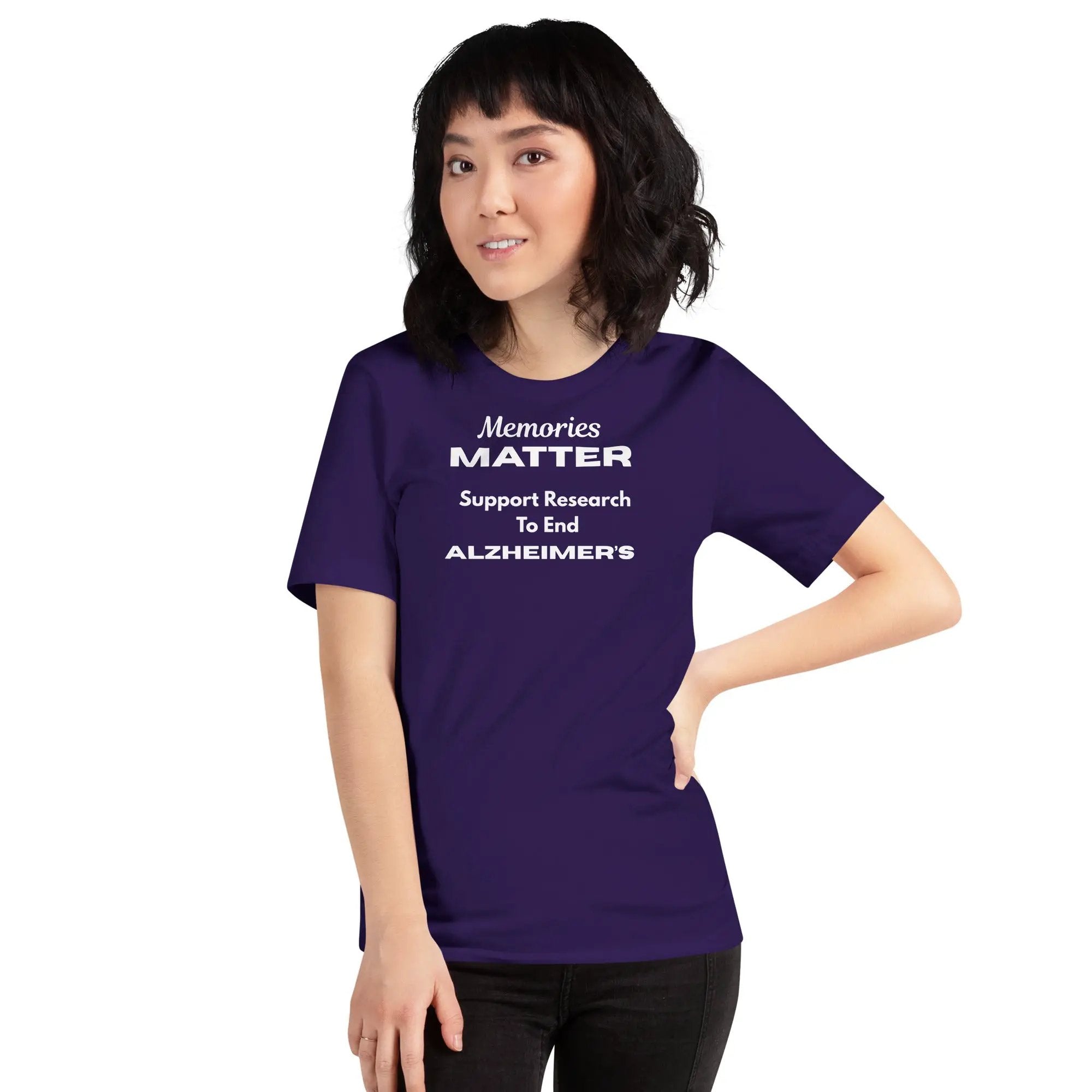 Memories Matter Alzheimer's Awareness T-Shirt | Bella + Canvas 100% Cotton Design by Alzheimer's Awareness
