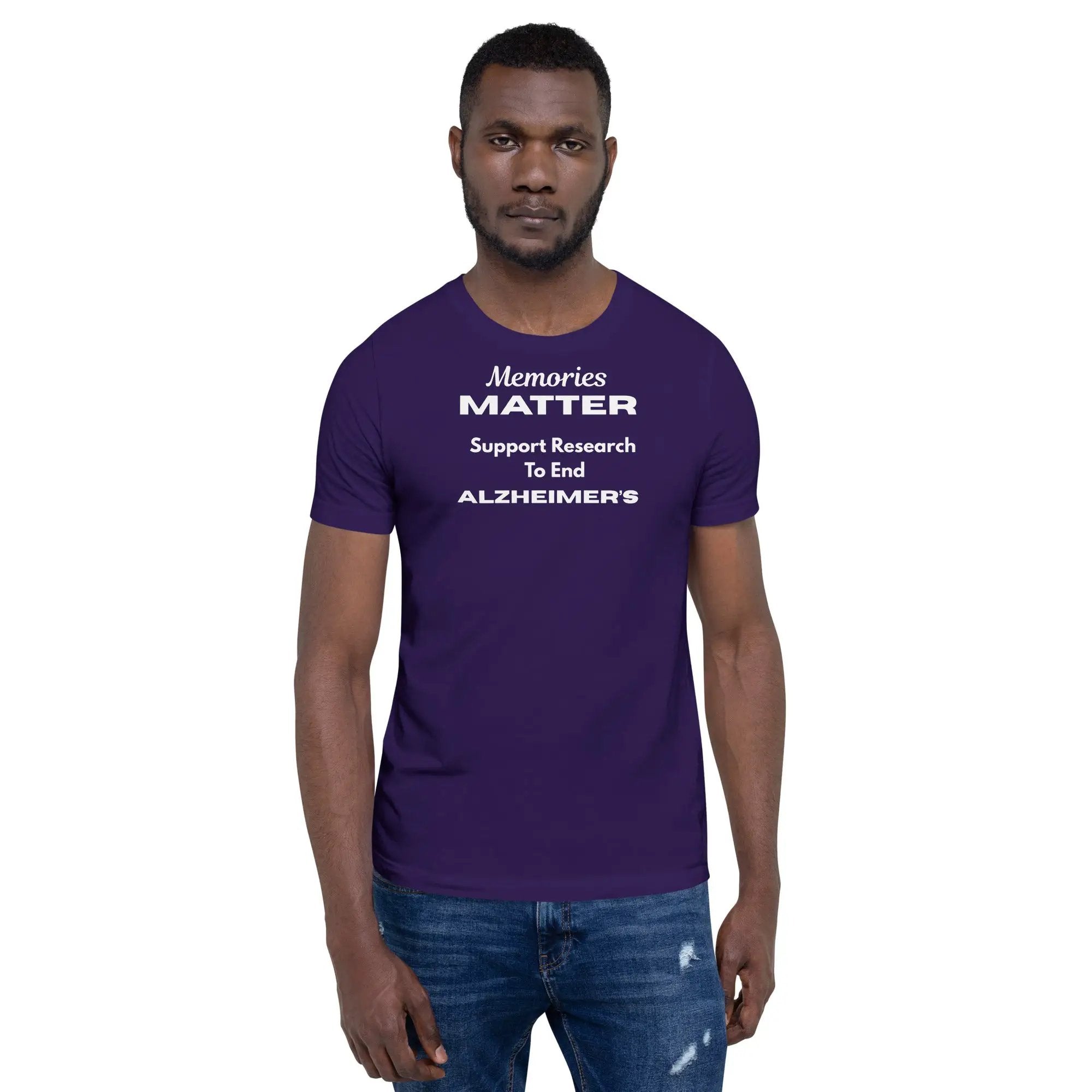 Memories Matter Alzheimer's Awareness T-Shirt | Bella + Canvas 100% Cotton Design by Alzheimer's Awareness