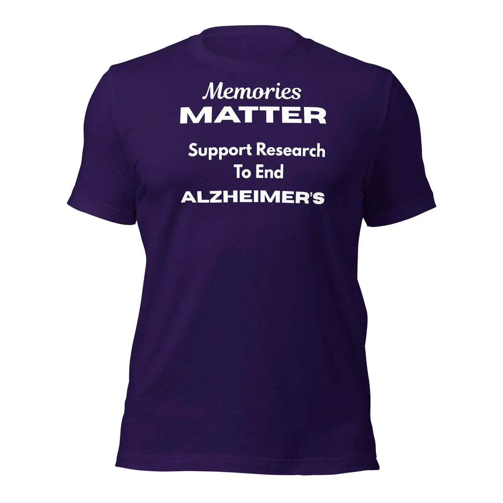 Memories Matter Alzheimer's Awareness T-Shirt | Bella + Canvas 100% Cotton Design by Alzheimer's Awareness