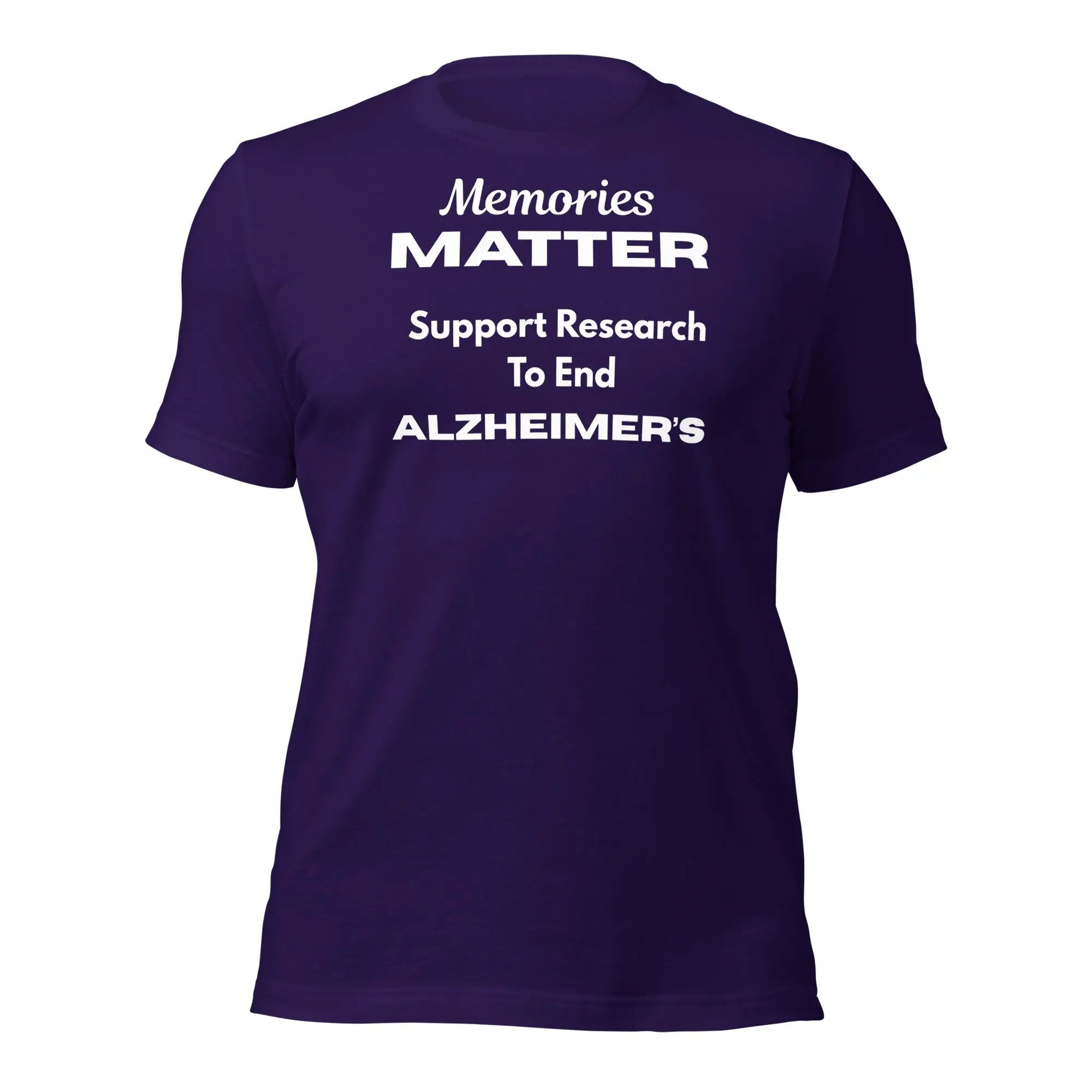 Memories Matter Alzheimer's Awareness T-Shirt | Bella + Canvas 100% Cotton Design by Alzheimer's Awareness