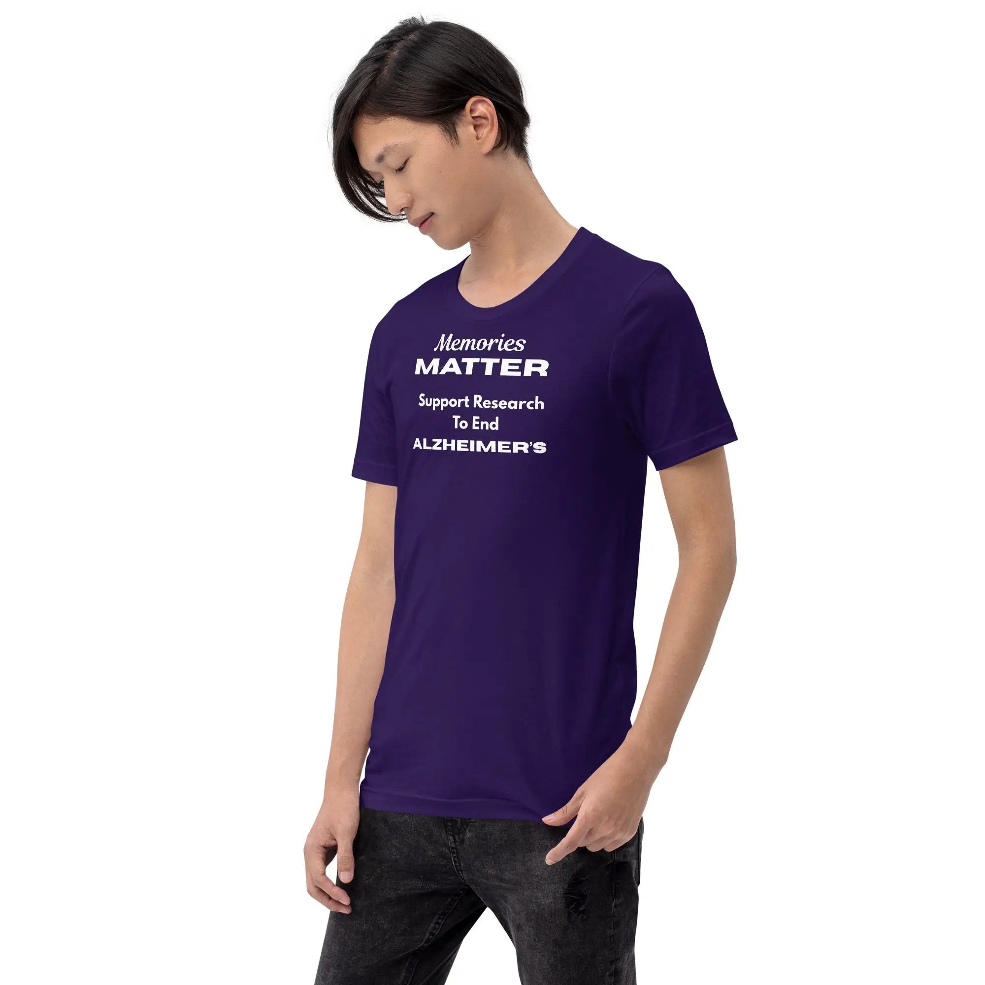 Memories Matter Alzheimer's Awareness T-Shirt | Bella + Canvas 100% Cotton Design by Alzheimer's Awareness