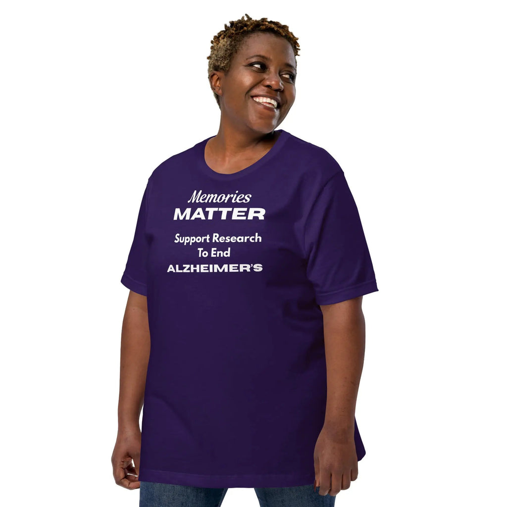Memories Matter Alzheimer's Awareness T-Shirt | Bella + Canvas 100% Cotton Design by Alzheimer's Awareness