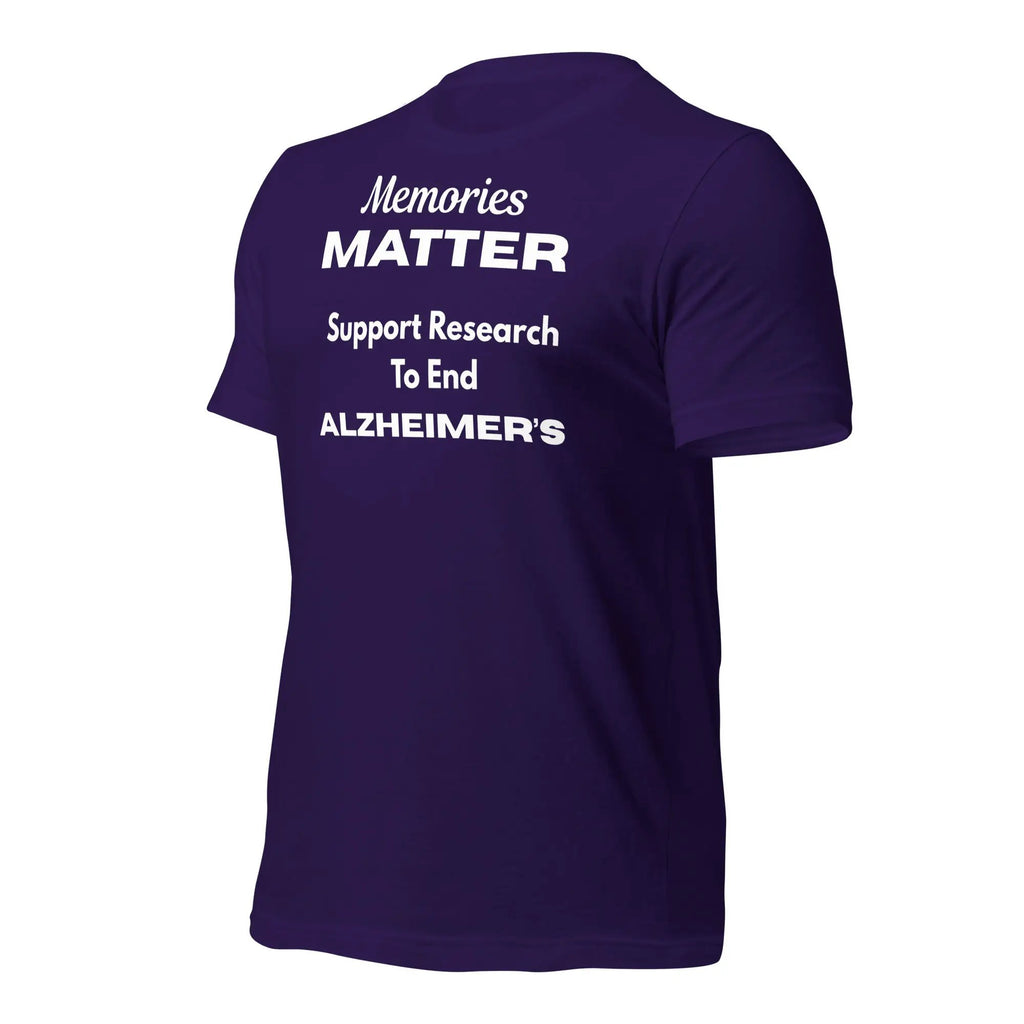 Memories Matter Alzheimer's Awareness T-Shirt | Bella + Canvas 100% Cotton Design by Alzheimer's Awareness