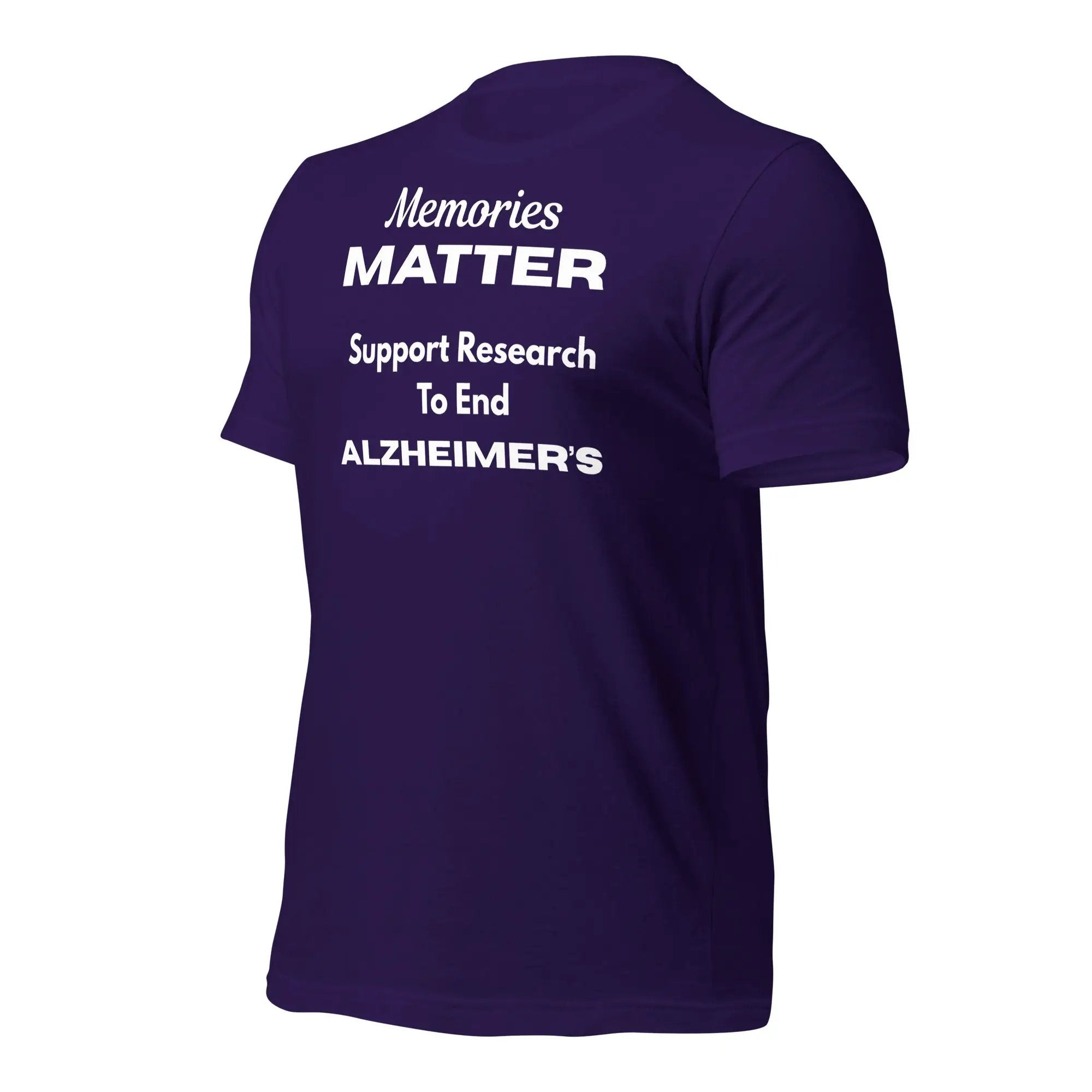 Memories Matter Alzheimer's Awareness T-Shirt | Bella + Canvas 100% Cotton Design by Alzheimer's Awareness