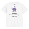 Youth Garment-Dyed Heavyweight T-Shirt - Sometimes Grandma and Grandpa Forget Stuff by Alzheimer's Awareness